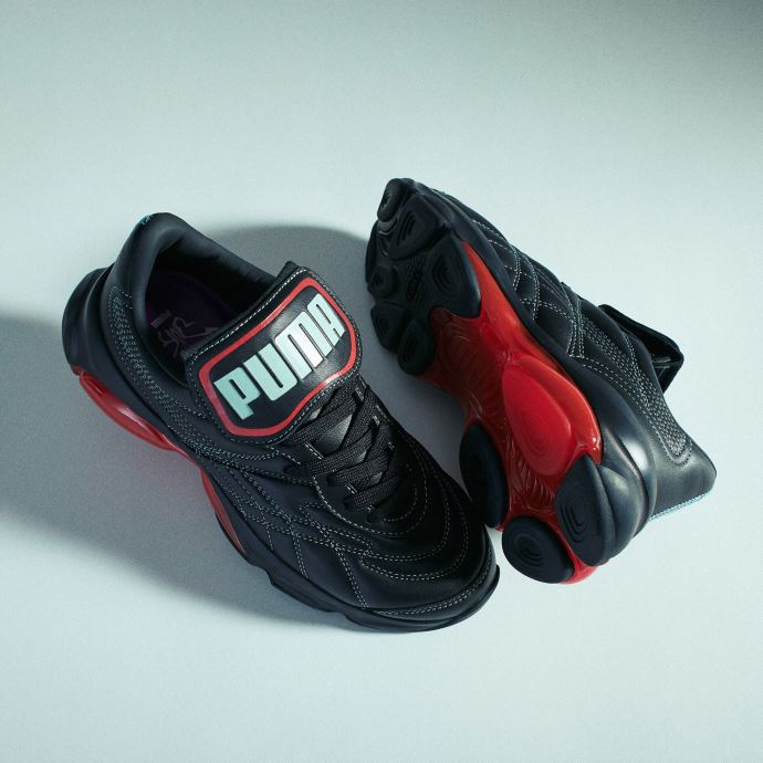 Baskets Puma Canada X Dua Lipa Cell Dome King Femme Noir-rouge-bleu Lueur
