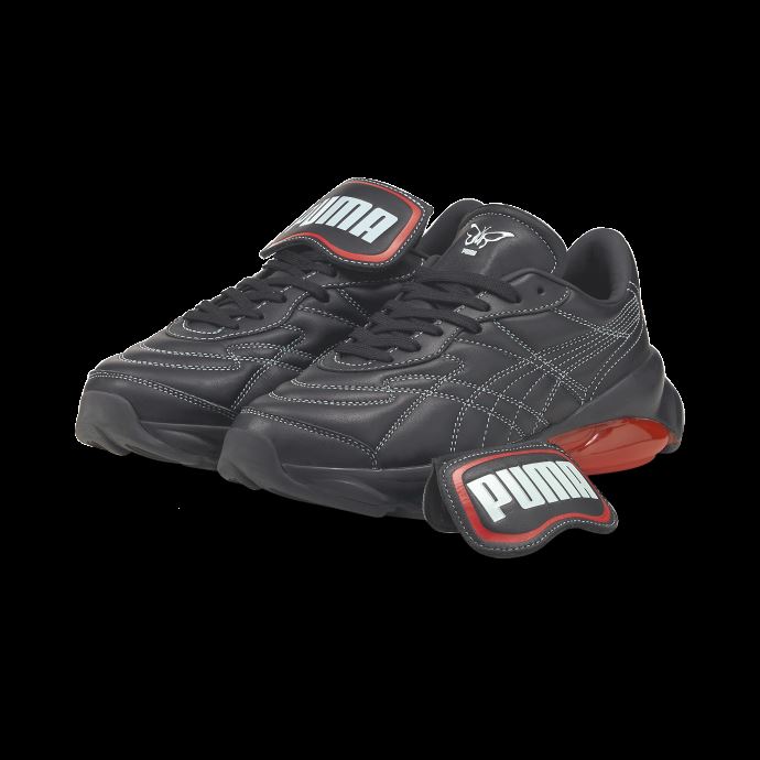 Baskets Puma Canada X Dua Lipa Cell Dome King Femme Noir-coquelicot Rouge-bleu Lueur
