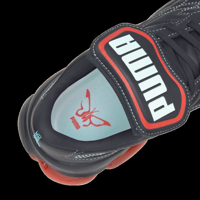 Baskets Puma Canada X Dua Lipa Cell Dome King Femme Noir-coquelicot Rouge-bleu Lueur
