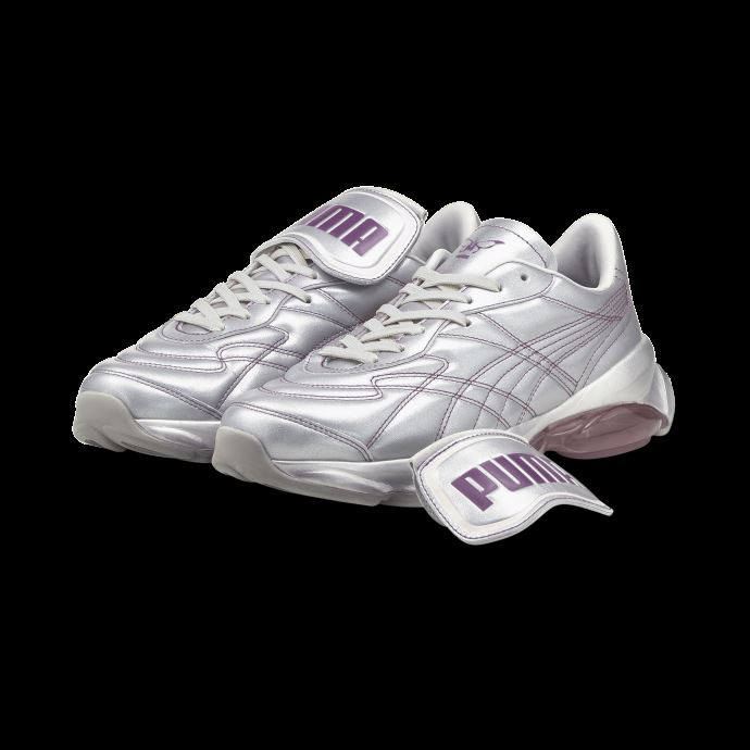 Puma Canada X Dua Lipa Cell Dome King Baskets Métalliques Pour Femmes Argent-byzance-rose Dame
