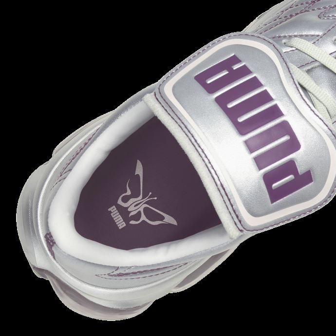 Puma Canada X Dua Lipa Cell Dome King Baskets Métalliques Pour Femmes Argent-byzance-rose Dame
