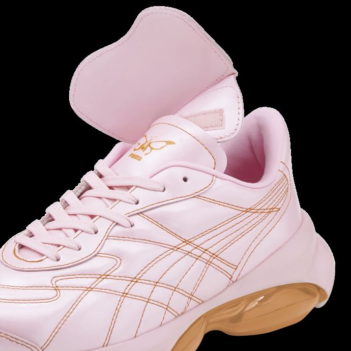 Baskets Puma Canada X Dua Lipa Cell Dome King Metallic Femmes Rose Lady-carrot-irish Green
