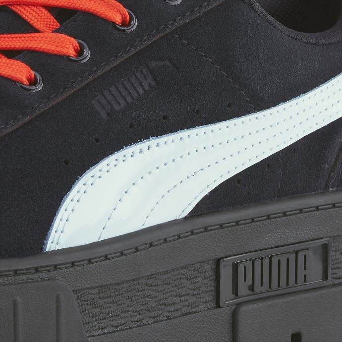 Baskets Puma Canada X Dua Lipa Mayze En Daim Pour Femmes Noir-bleu Lueur
