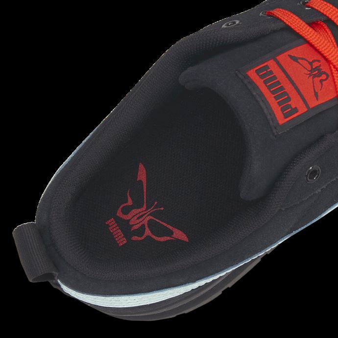 Baskets Puma Canada X Dua Lipa Mayze En Daim Pour Femmes Noir-bleu Lueur
