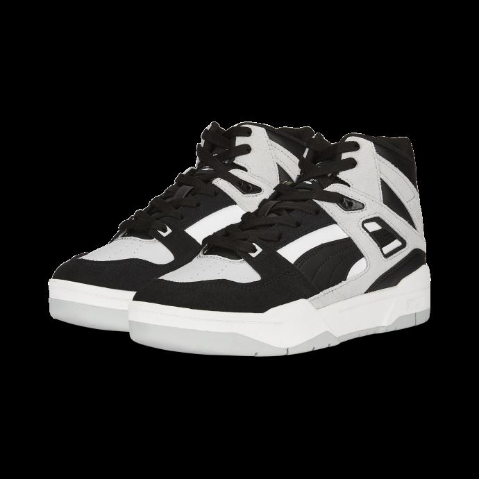 Baskets Puma Canada Platinum Gris-blanc-noir Slipstream Mid Pastel Femmes