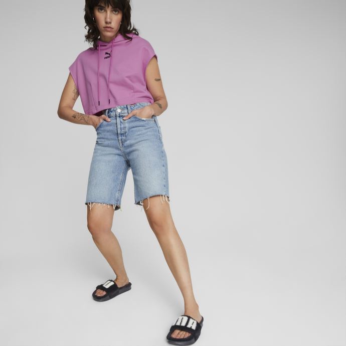 Claquettes Pour Femmes Leadcat 2.0 Fuzz Puma Canada Noir-blanc
