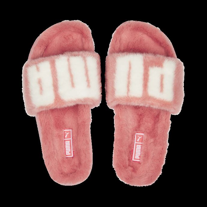 Puma Canada Leadcat 2.0 Fuzz Sandales Femme Carnation Rose-blanc
