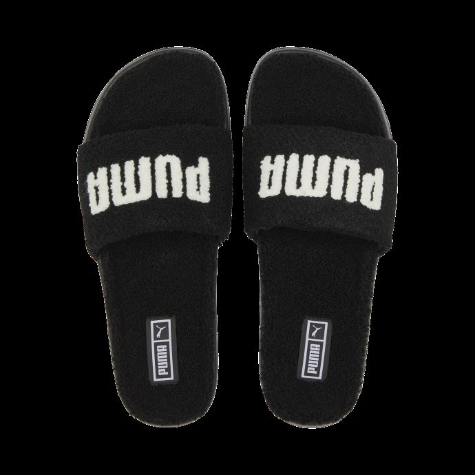 Puma Canada Leadcat 2.0 Sherpa Slide Femmes Noir-blanc
