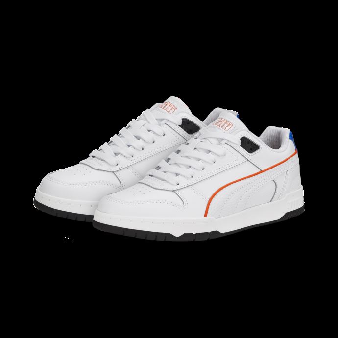 Rbd Game Low Baskets Jeunesse Puma Canada Blanc-capucine-bleu Victoria