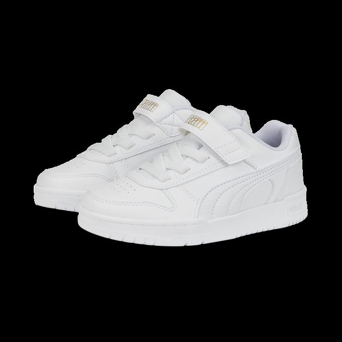 Puma Canada White-white-team Gold Rbd Game Baskets Basses Enfant