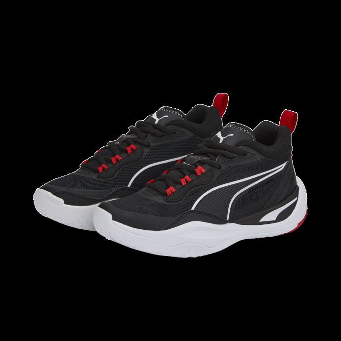 Baskets Playmaker Jeunesse Jet Black-jet Black-white-red Puma Canada