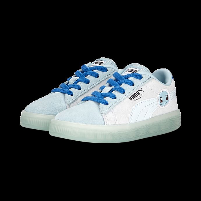 Puma Canada X Pokémon Suede Squirtle Baskets à Fermeture Alternative Bébés Petit Four-nitro Bleu