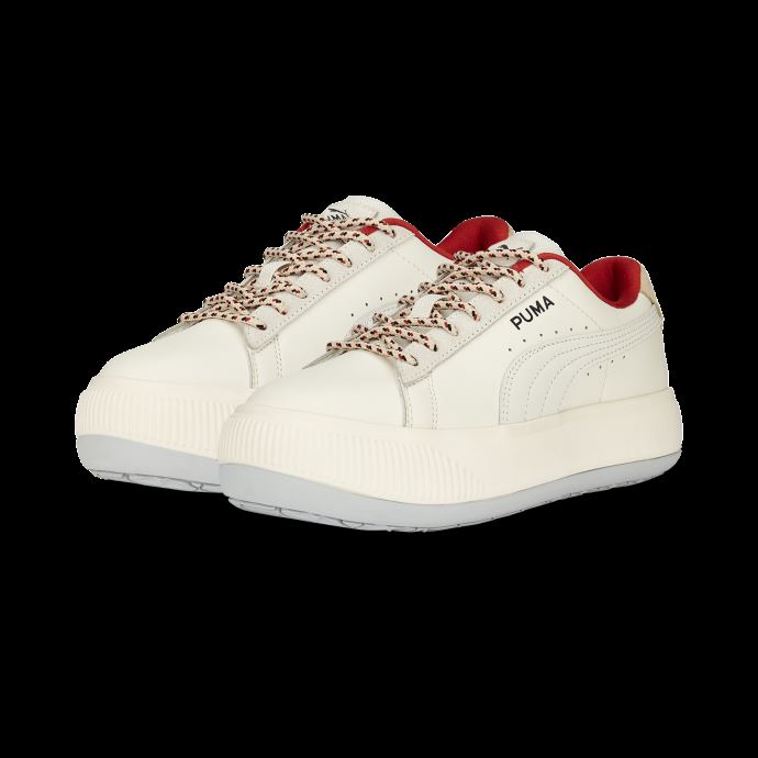 Baskets Pour Femmes En Daim Mayu Retro Grade Puma Canada Gris-pristine-gris Platine