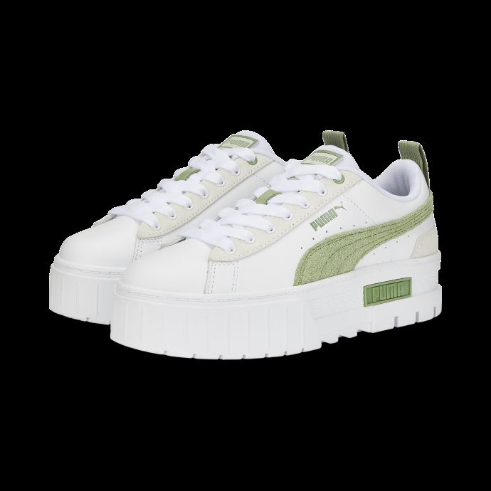Puma Canada Baskets Mayze Mix Blanc-vert Poudré Femmes
