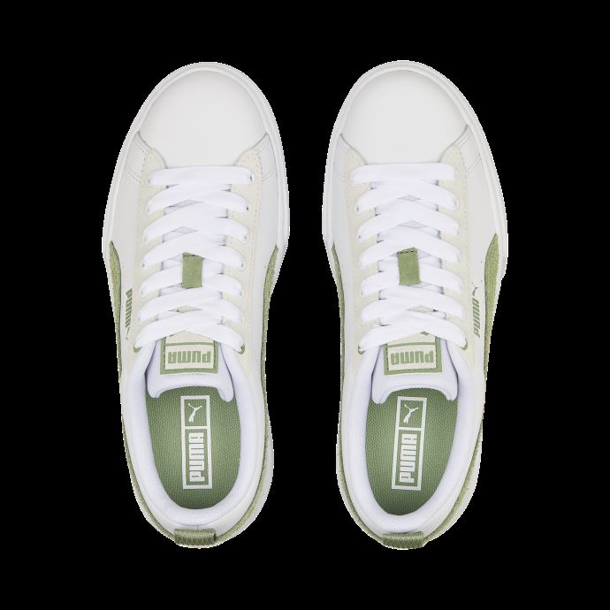 Puma Canada Baskets Mayze Mix Blanc-vert Poudré Femmes
