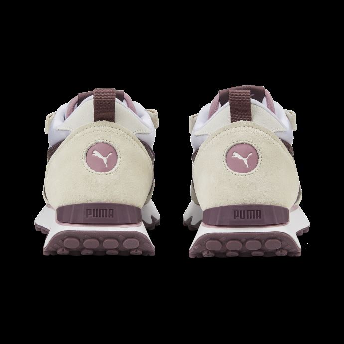 Marshmallow-dusty Plum Puma Canada Rider Fv Baskets Souples Femmes
