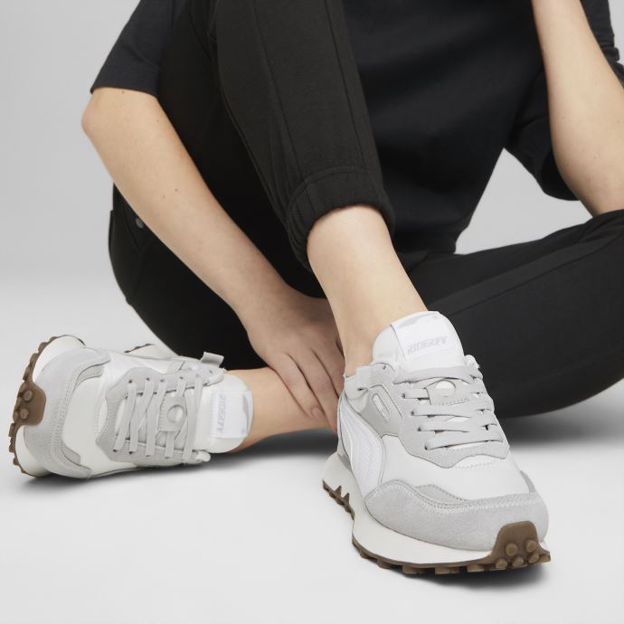 Baskets Puma Canada Vaporous Gris-gris Violet Rider Fv Soft Pour Femme
