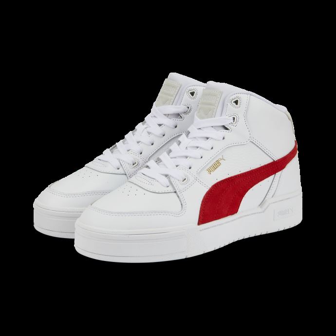 Baskets Ca Pro Mid Heritage Puma Canada Blanc-rouge Brûlé