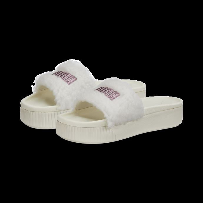 Sandales Sherpa Plateforme Femmes Marshmallow-or Rose Puma Canada