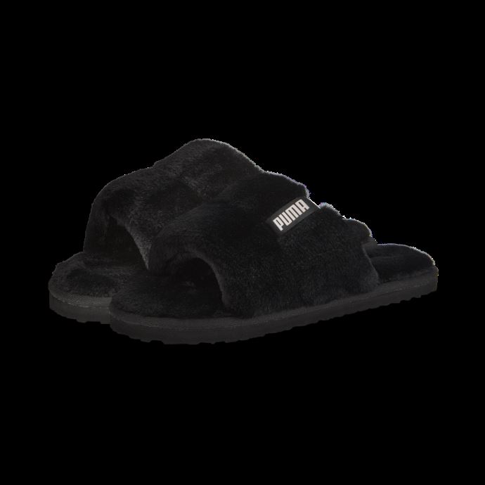 Chaussons Fluff Solo Pour Femmes Black-island Pink Puma Canada