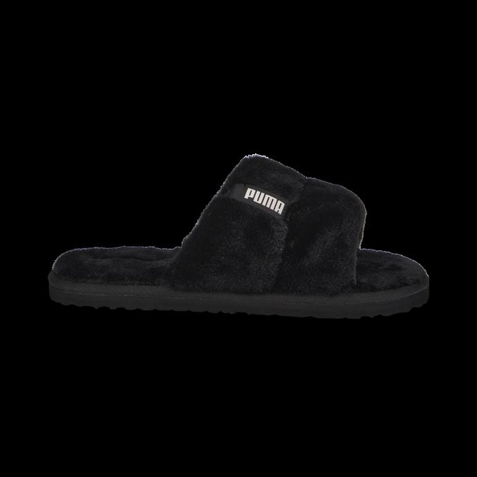 Chaussons Fluff Solo Pour Femmes Black-island Pink Puma Canada
