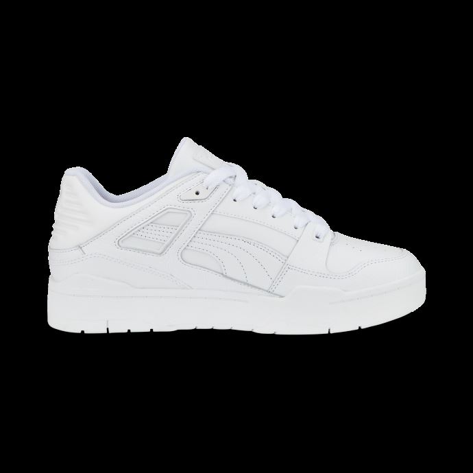 Baskets Slipstream En Cuir Blanc Et Blanc Puma Canada
