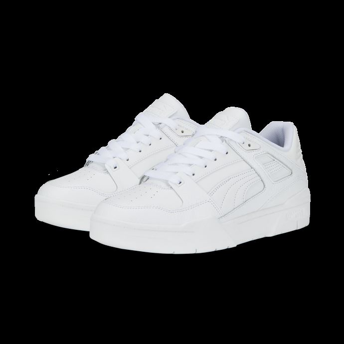 Baskets Puma Canada Slipstream En Cuir Blanc Et Blanc