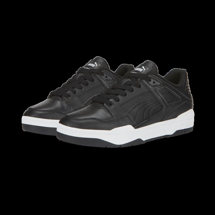 Baskets Puma Canada Slipstream En Cuir Noir Et Blanc