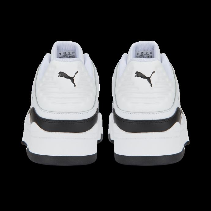 Baskets Slipstream En Cuir Blanc Et Noir Puma Canada
