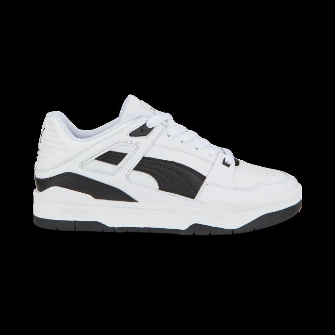 Baskets Slipstream En Cuir Blanc Et Noir Puma Canada
