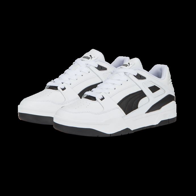Baskets En Cuir Slipstream Puma Canada Blanc-noir