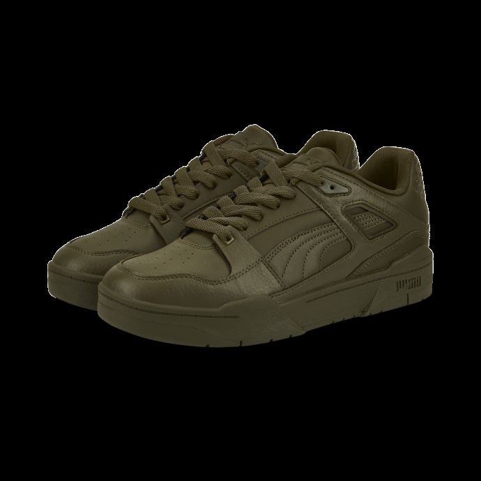 Baskets Puma Canada Slipstream En Cuir Olive Foncé-olive Foncé