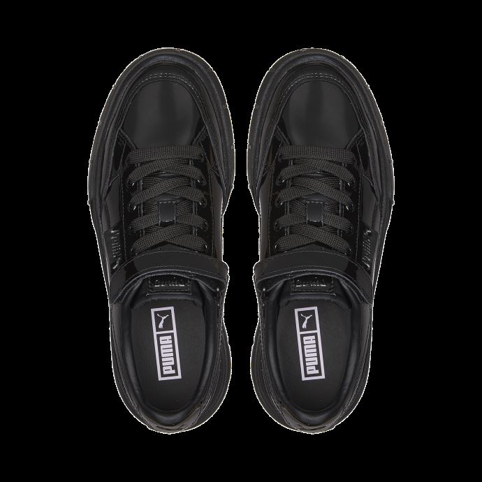 Baskets Mayze Stack En Cuir Verni Pour Femmes Noir Puma Canada
