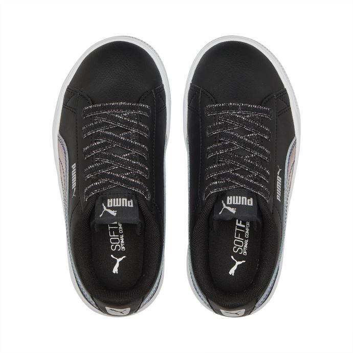 Puma Canada Baskets Enfant Vikky V3 Bioluminescence Fermeture Alternative Noir-argent
