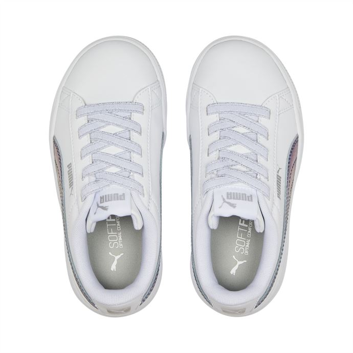 Puma Canada Vikky V3 Bioluminescence Fermeture Alternative Baskets Enfant Blanc-argent
