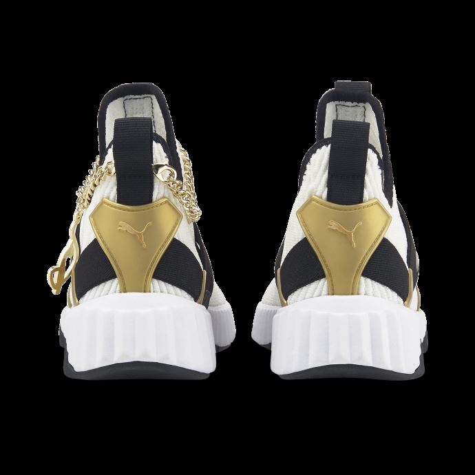 Puma Canada X Baby Phat Defy Mid Chaussures D'entrainement Femme Blanc-noir
