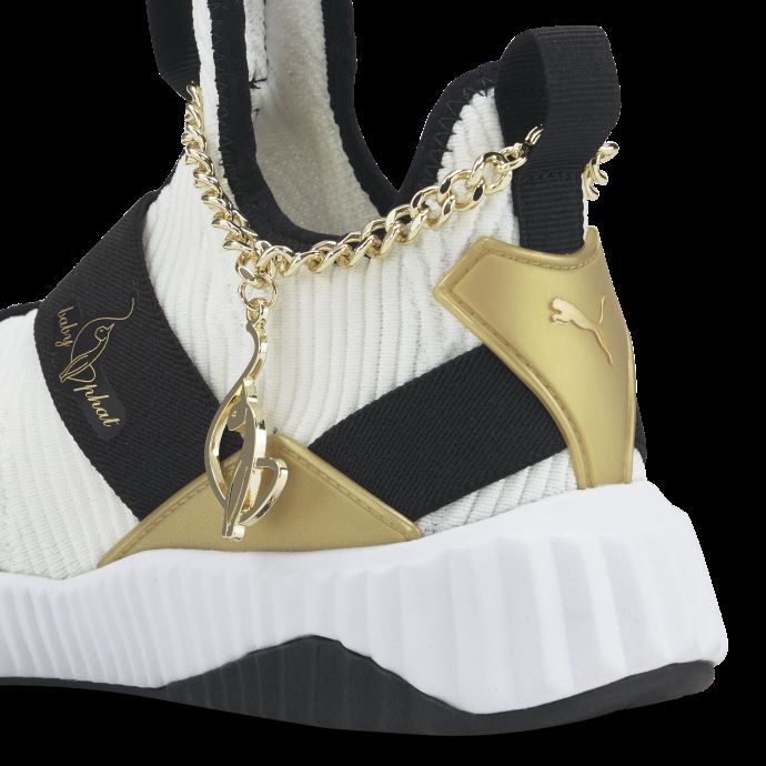 Puma Canada X Baby Phat Defy Mid Chaussures D'entrainement Femme Blanc-noir
