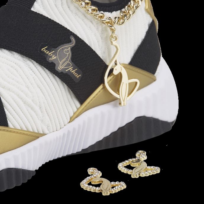 Puma Canada X Baby Phat Defy Mid Chaussures D'entrainement Femme Blanc-noir
