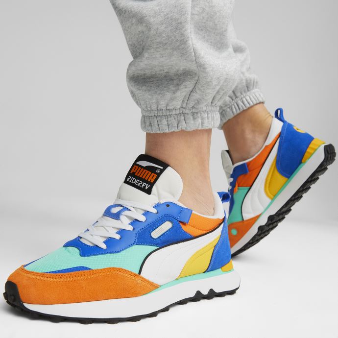 Puma Canada Rider Future Vintage Baskets Biscay Vert-vibrant Orange
