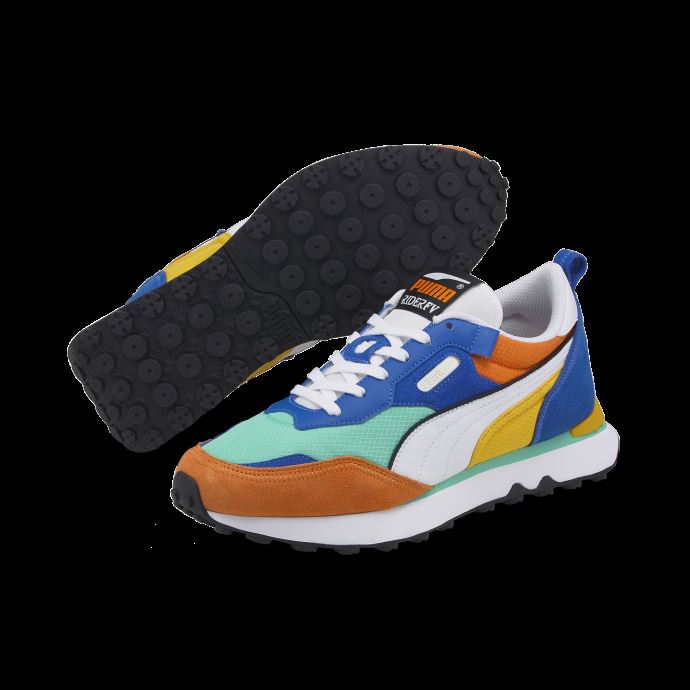 Puma Canada Rider Future Vintage Baskets Biscay Vert-vibrant Orange
