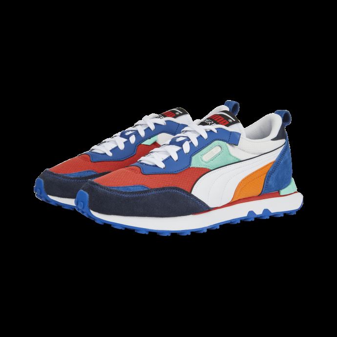 Baskets Puma Canada Rider Fv Rouge Brûlé Et Blanc