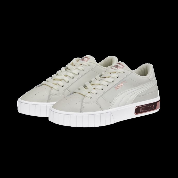 Baskets Glam Puma Canada Cali Star Blanc Et Or Rose Pour Femme