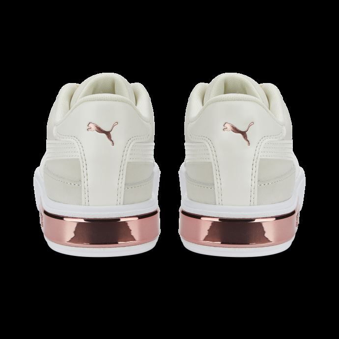 Baskets Glam Puma Canada Cali Star Blanc Et Or Rose Pour Femme
