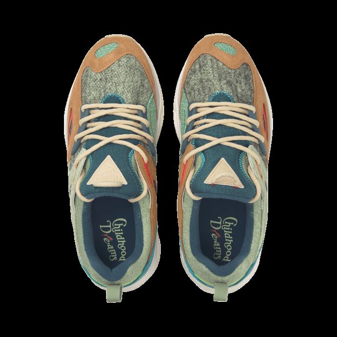 Baskets Puma Canada De Rêve D'enfance Vert Poussiéreux Désert Beige Baskets Trinomic Blaze
