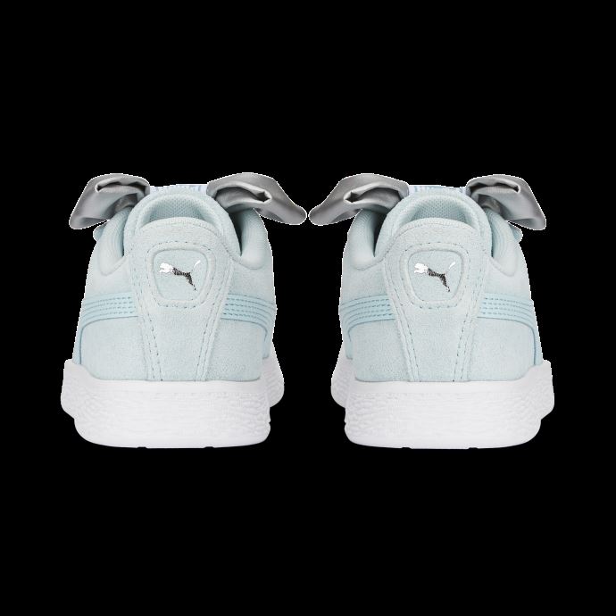 Puma Canada Daim Classic Light Flex Bow V Chaussures Pour Petits Enfants Aqua-blanc
