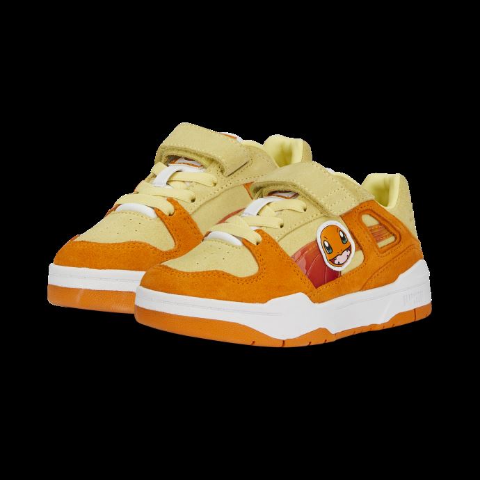 Puma Canada X Pokémon Slipstream Lo Charmander Baskets à Fermeture Alternative Enfant Cheddar Foncé-citron Pâle