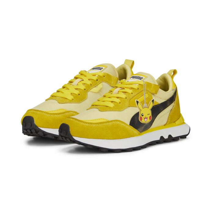 Puma Canada X Pokémon Rider Fv Pikachu Baskets Jeunesse Blanc-jaune Empire