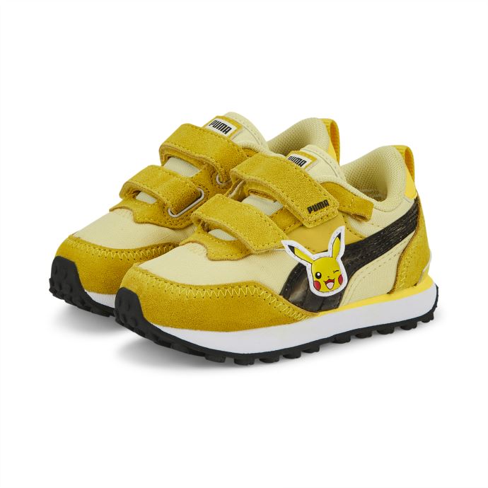 Puma Canada X Pokémon Rider Fv Pikachu Chaussures Pour Tout-petits Blanc-jaune Empire