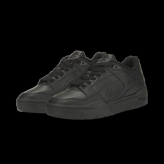 Puma Canada Baskets En Cuir Slipstream Noir-noir Jeunesse