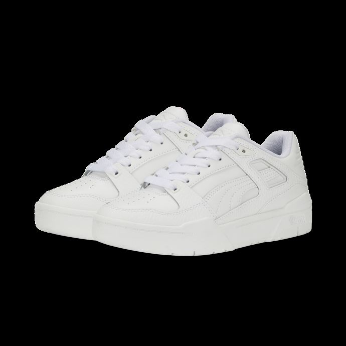 Slipstream Baskets En Cuir Jeunesse Puma Canada Blanc-blanc
